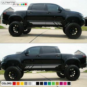 Decal Graphic Sticker Side Stripe Kit For Toyota Tundra 4x4 Offroad Sport Grille