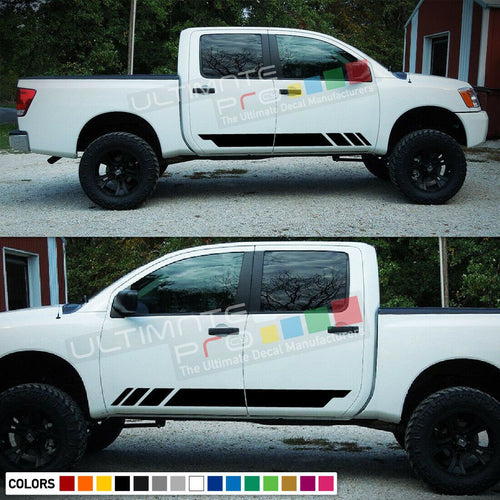 Decal Graphic Sticker Stripe Kit For Nissan Titan Light Bumper Grille Panel Tail