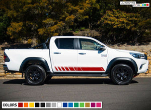 Decal Graphic Sticker Stripe Kit For Toyota Hilux 2004 2008 2011 2015 2016 vigo