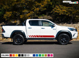 Decal Graphic Vinyl Sticker Side Stripe Kit For Toyota Hilux VIGO Door 2008-2016