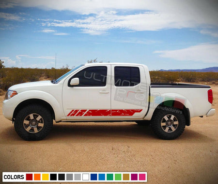 Decal Sticker Distorted Stripe Kit for Nissan Frontier Facelift PickUp Dongfeng