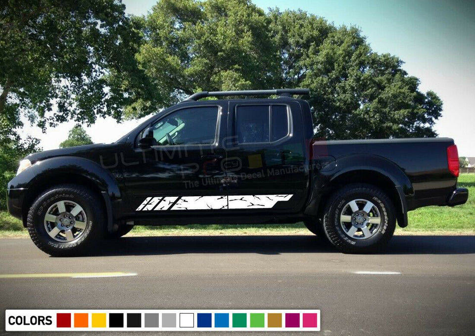 Decal Sticker Distorted Stripe Kit for Nissan Frontier Facelift PickUp Dongfeng