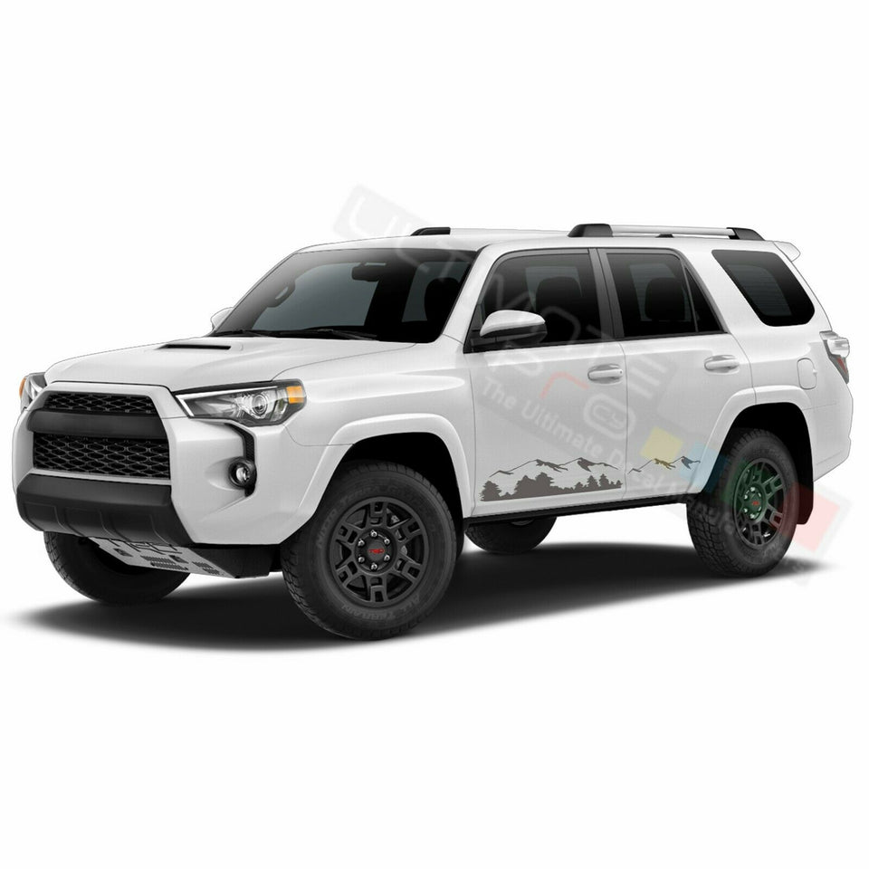 Decal Sticker Graphic Mountain Side Door for Toyota 4Runner 2009 2010 2011 2012