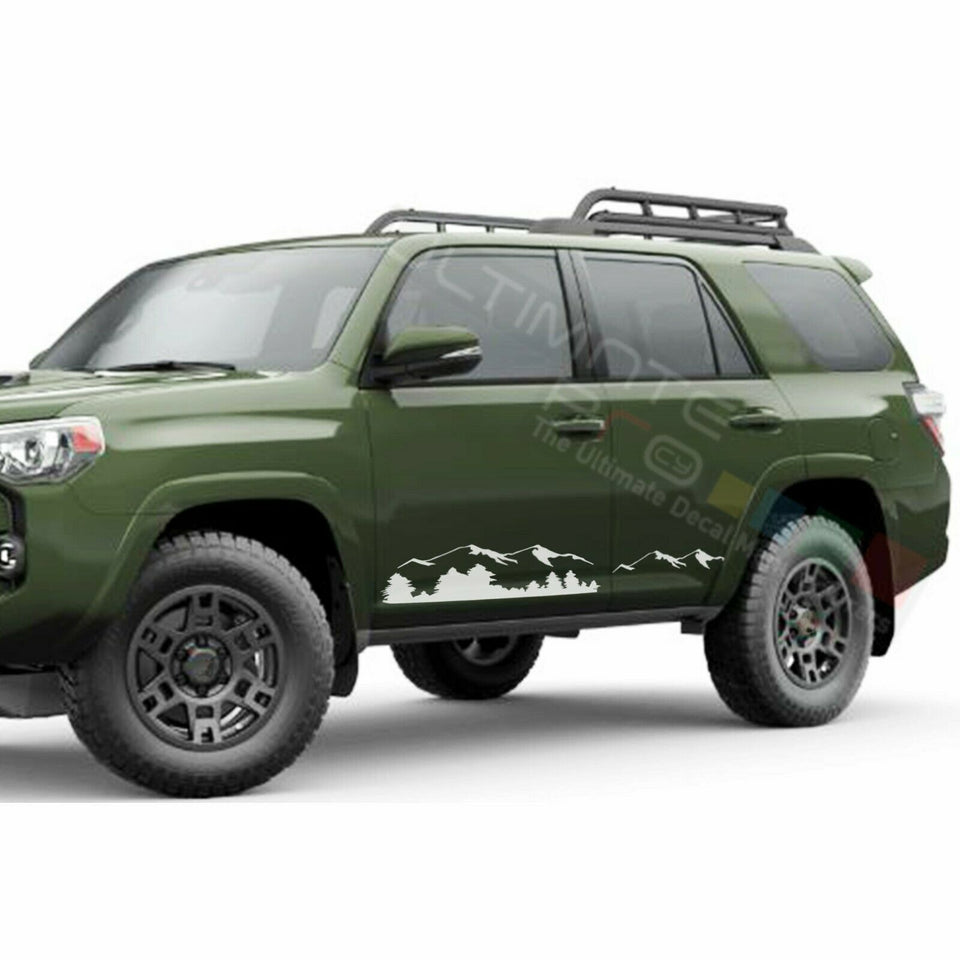 Decal Sticker Graphic Mountain Side Door for Toyota 4Runner 2009 2010 2011 2012
