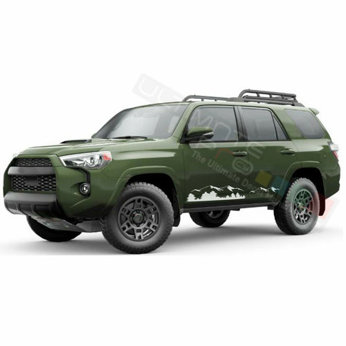 Decal Sticker Graphic Mountain Side Door for Toyota 4Runner 2017 2018 2019 2020