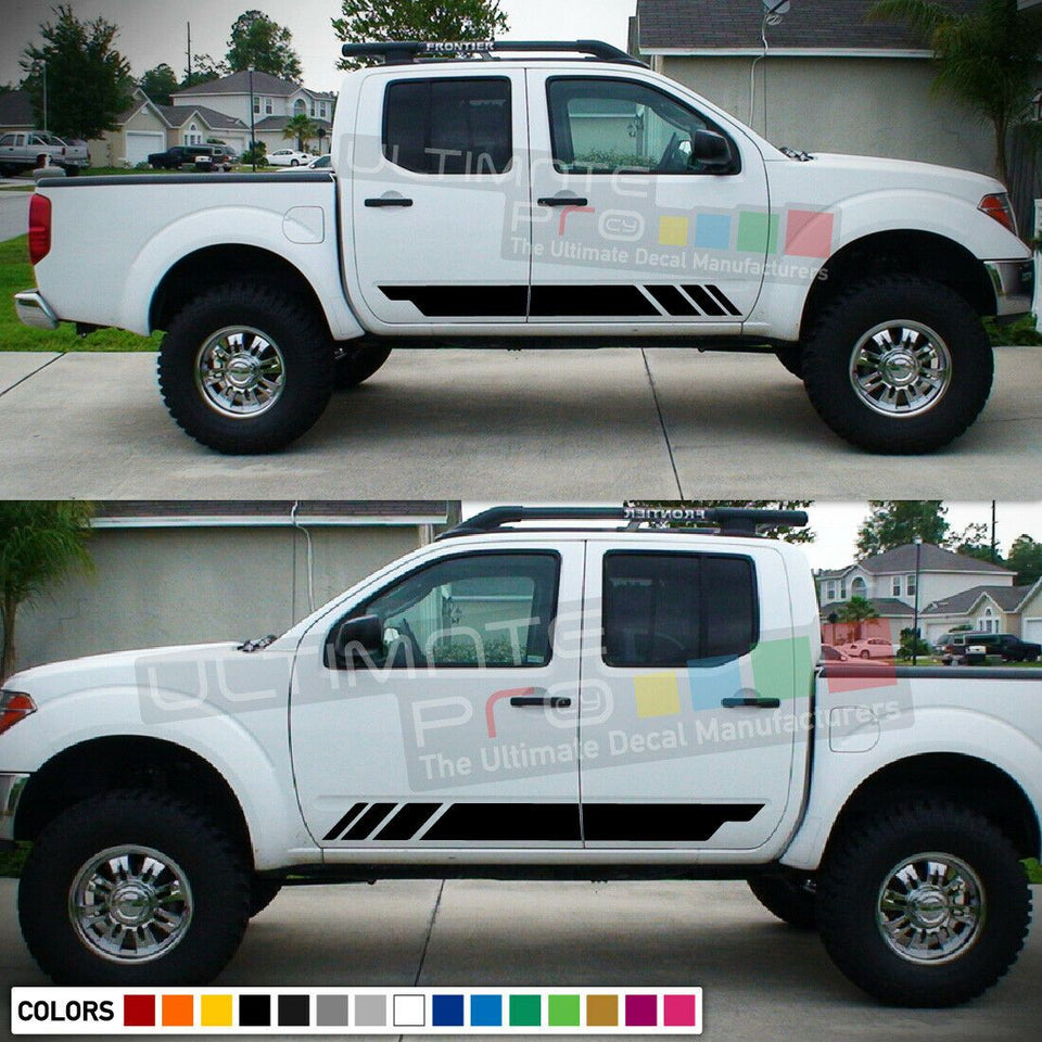Decal Sticker Graphic Side Stripe Kit For Nissan Frontier D22 2004 2010 2011 015