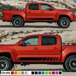 Decal Sticker Graphic Side Stripe Kit For Toyota Tacoma 4x4 Sport Bed 2005- 2017