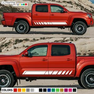 Decal Sticker Graphic Side Stripe Kit For Toyota Tacoma 4x4 Sport Bed 2005- 2017