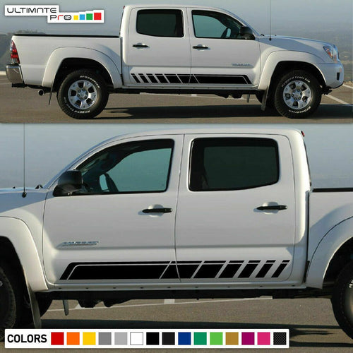 Decal Sticker Graphic Side Stripe Kit For Toyota Tacoma 4x4 Sport Bed 2005- 2017