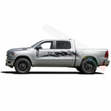 Decal Sticker Graphic Surf  Brush Side for Dodge Ram Cab Crew 1500 SRT8 RT 150