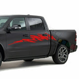 Decal Sticker Graphic Surf  Brush Side for Dodge Ram Cab Crew 1500 SRT8 RT 150