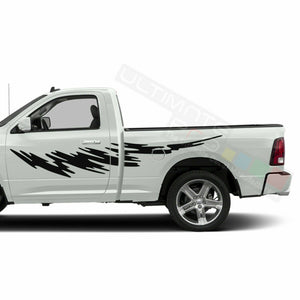 Decal Sticker Graphic Splash Brush Side for Dodge Regular Cab 1500 2017 RT 150