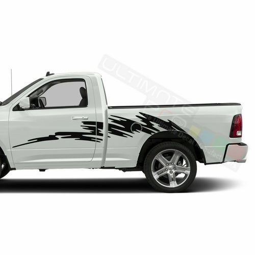 Decal Sticker Graphic Splash Brush Side for Dodge Regular Cab 2500 SRT8 RT 150