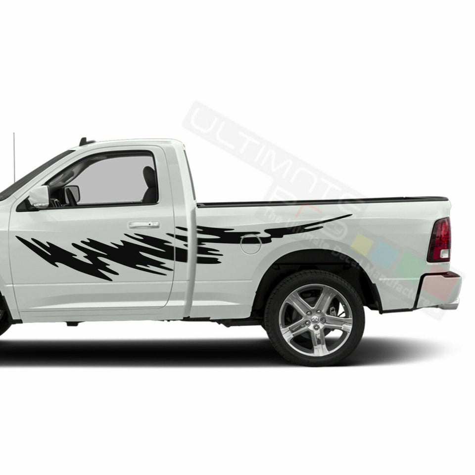 Decal Sticker Graphic Splash Brush Side for Dodge Regular Cab 3500 2017 RT 150