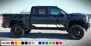 Decal Sticker Graphic Stripe Body Kit For GMC Sierra 1500 Light Chrome Fender