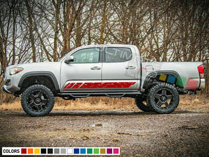 Decal Sticker Graphic Stripe For TOYOTA TACOMA 2004 - 2017 Rally Distressed 4x4