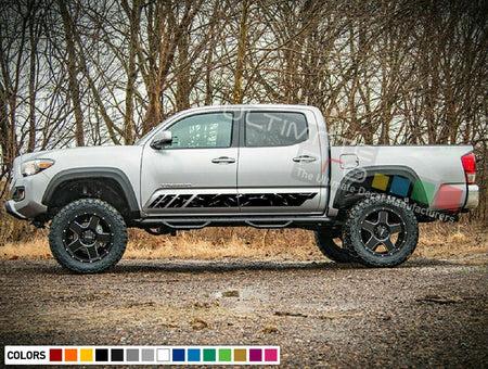 Decal Sticker Graphic Stripe For TOYOTA TACOMA 2004 - 2017 Rally Distressed 4x4