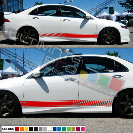 Decal Sticker Graphic Stripe Kit For HONDA Accord Mirror Cover Lamp Door Skirts