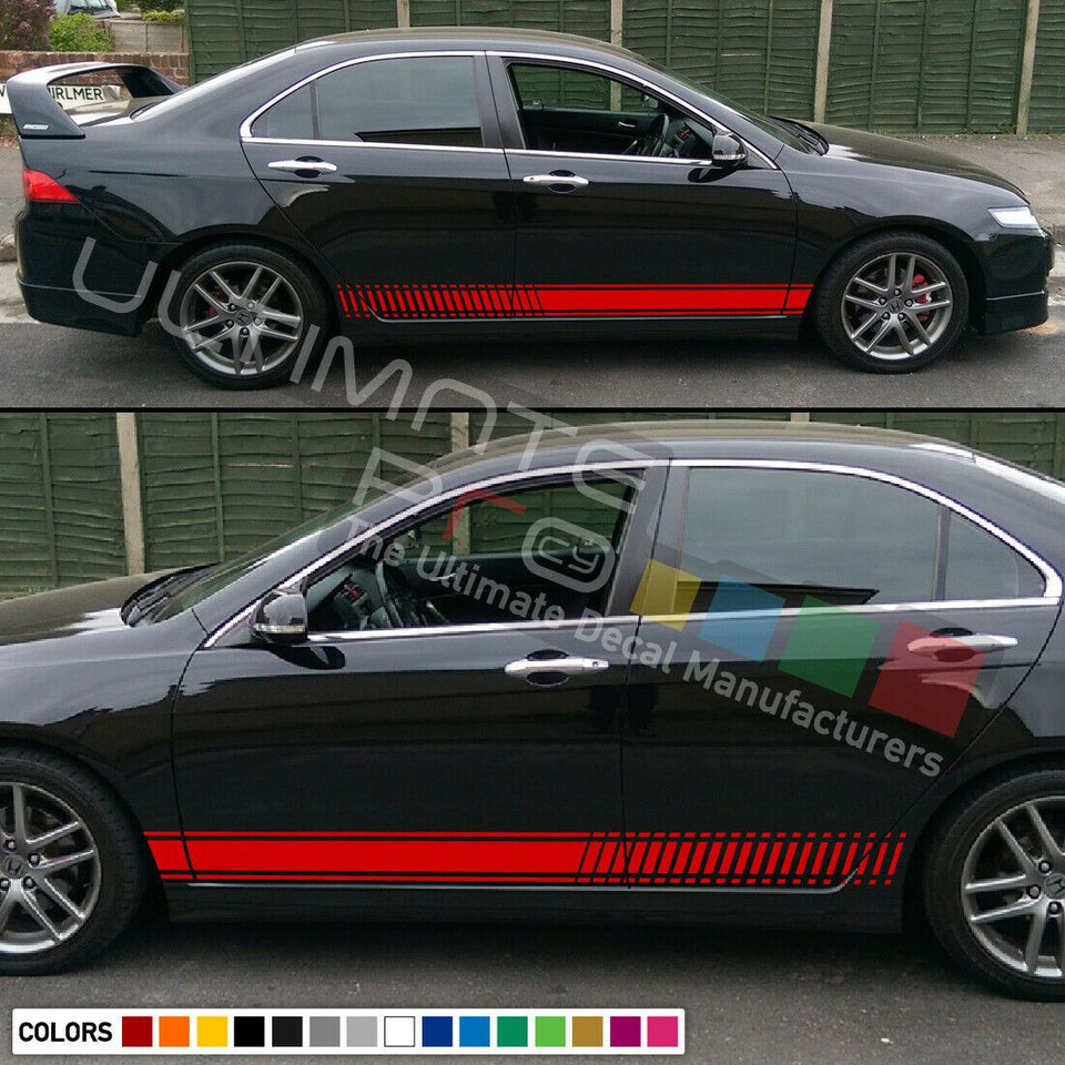 Decal Sticker Graphic Stripe Kit For HONDA Accord Mirror Cover Lamp Door Skirts