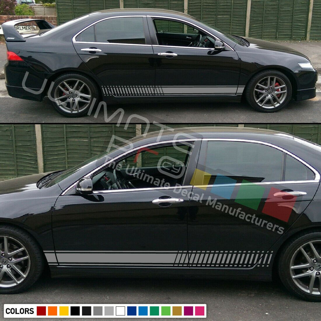 Decal Sticker Graphic Stripe Kit For HONDA Accord Mirror Cover Lamp Door Skirts