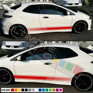 Decal Sticker Graphic Stripe Kit for HONDA Civic Type R FN2 Spoiler Carbon Lamp