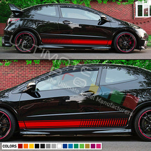 Decal Sticker Graphic Stripe Kit for HONDA Civic Type R FN2 Spoiler Carbon Lamp