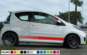 Decal Sticker Graphic Stripe Kit For PEUGEOT 107 Wing Headlight Xenon Tune Lamp