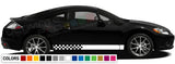 Decal sticker kit Stripe turbo For Mitsubishi Eclipse Carbon tune 1991 - 2011 body