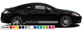 Decal sticker kit Stripe turbo For Mitsubishi Eclipse Carbon tune 1991 - 2011 body