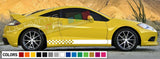 Decal sticker kit Stripe turbo For Mitsubishi Eclipse Carbon tune 1991 - 2011 body