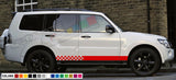 Decal sticker kit Stripe turbo For Mitsubishi PAJERO LIFT 2001 2012 body SHOGUN