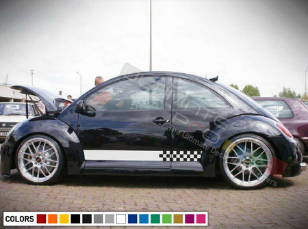 Decal sticker mirror Stripe kit For Volkswagen beetle body R line sport lowering