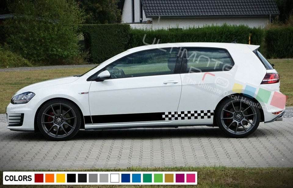 Emblem Color Change Vinyl Decal Compatible With MK7 Golf GTI and Golf R  INLAY VW -  Sweden