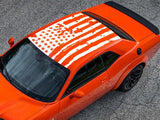 Roof USA Design distorted flag lee Stripe For Dodge Challenger RT SRT general