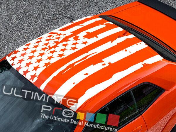 Roof USA Design distorted flag lee Stripe For Dodge Challenger RT SRT general