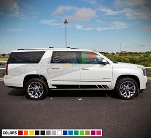 Decal Sticker Racing Stripe kit For GMC Yukon Mirror Bumper Light SUV Off Road