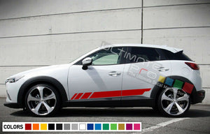 Decal Sticker Racing Stripe Kit For Mazda CX3 Wing Light Handle Cover Set sport