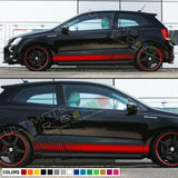 Decal Sticker Racing Stripes Kit For Volkswagen VW Polo R Fender Bumper Panel gt