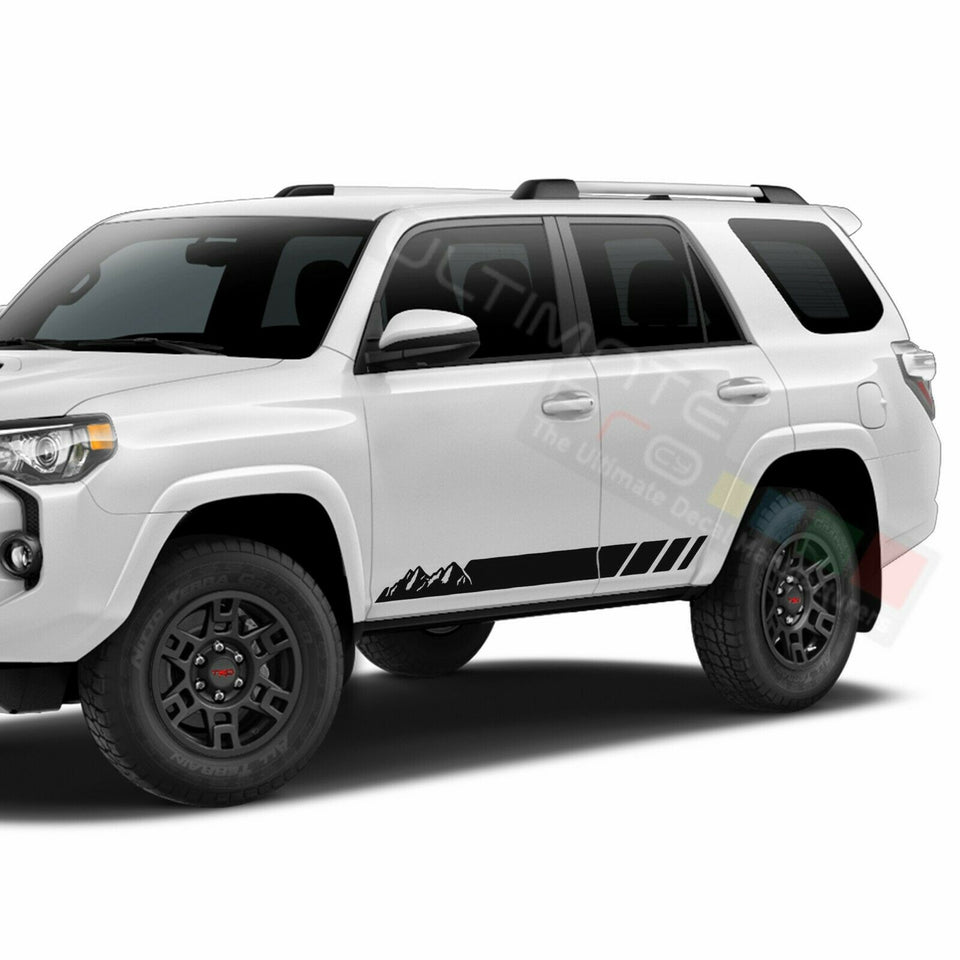 Decal Sticker Side Door Mountain Stripe for Toyota 4Runner 2002 2003 2004 2005