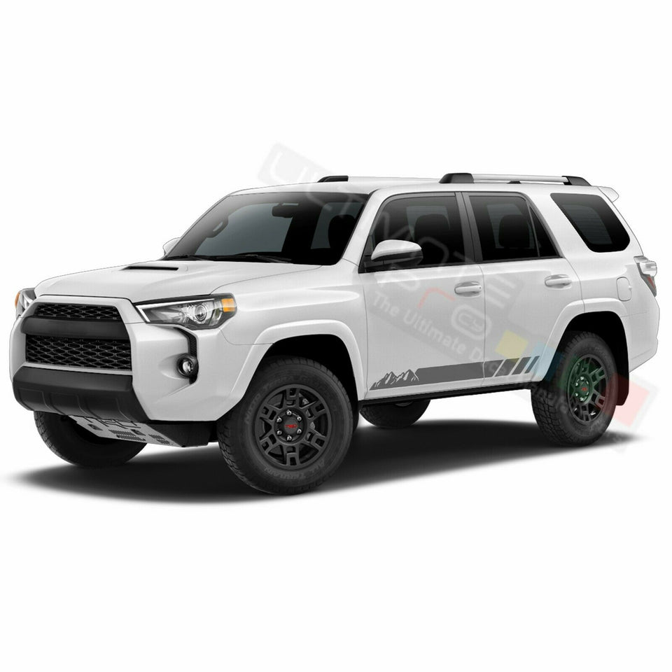 Decal Sticker Side Door Mountain Stripe for Toyota 4Runner 2017 2018 2019 2020 2021 2022