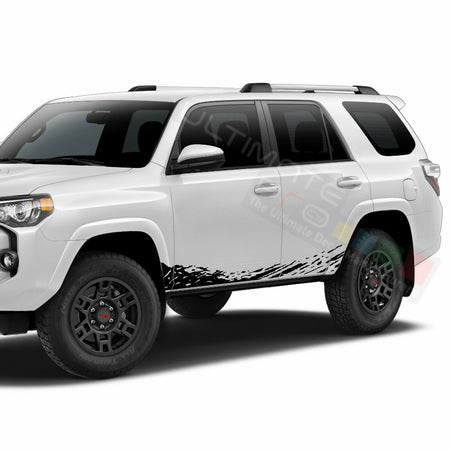 Decal Sticker Side Door Mud Splash for Toyota 4Runner 2002 2003 2004 2005 2006