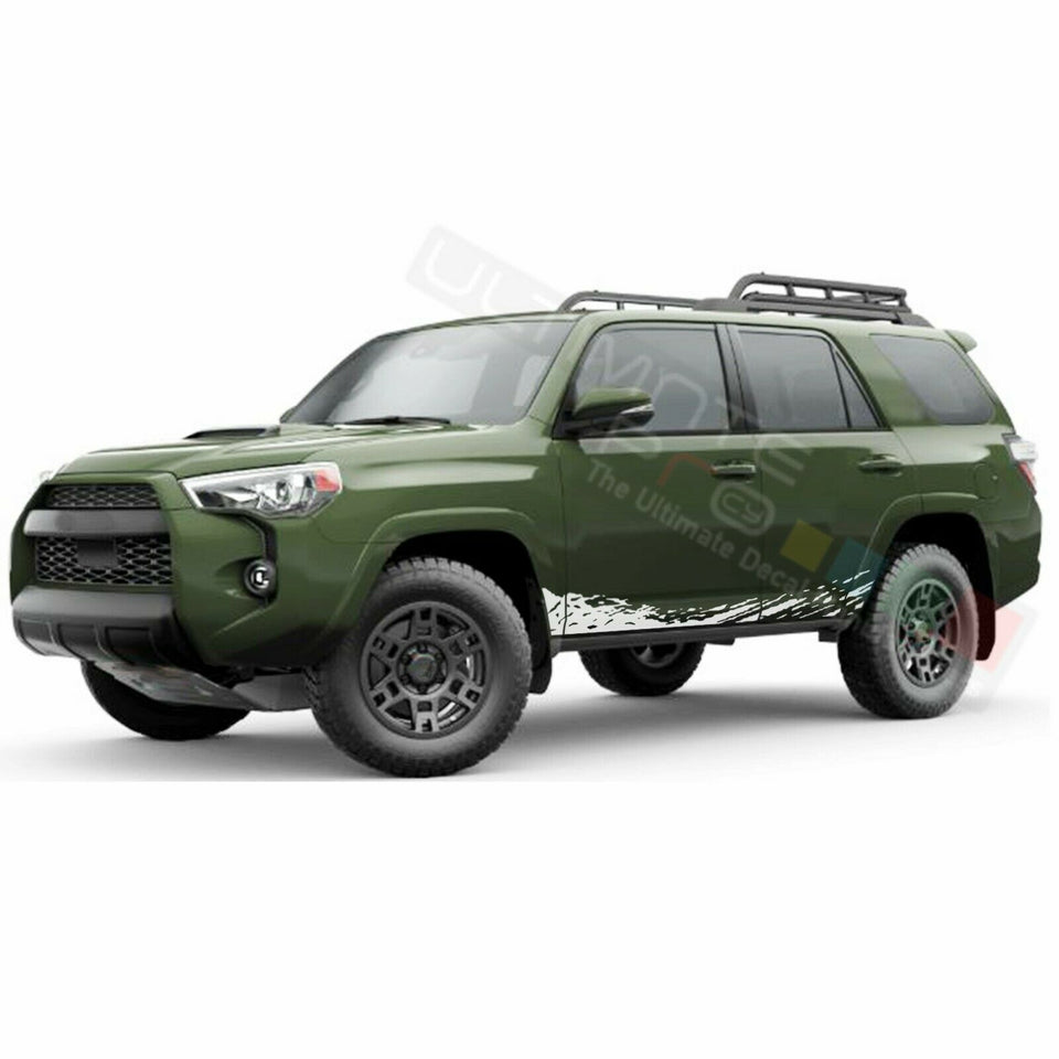 Decal Sticker Side Door Mud Splash for Toyota 4Runner 2002 2003 2004 2005 2006