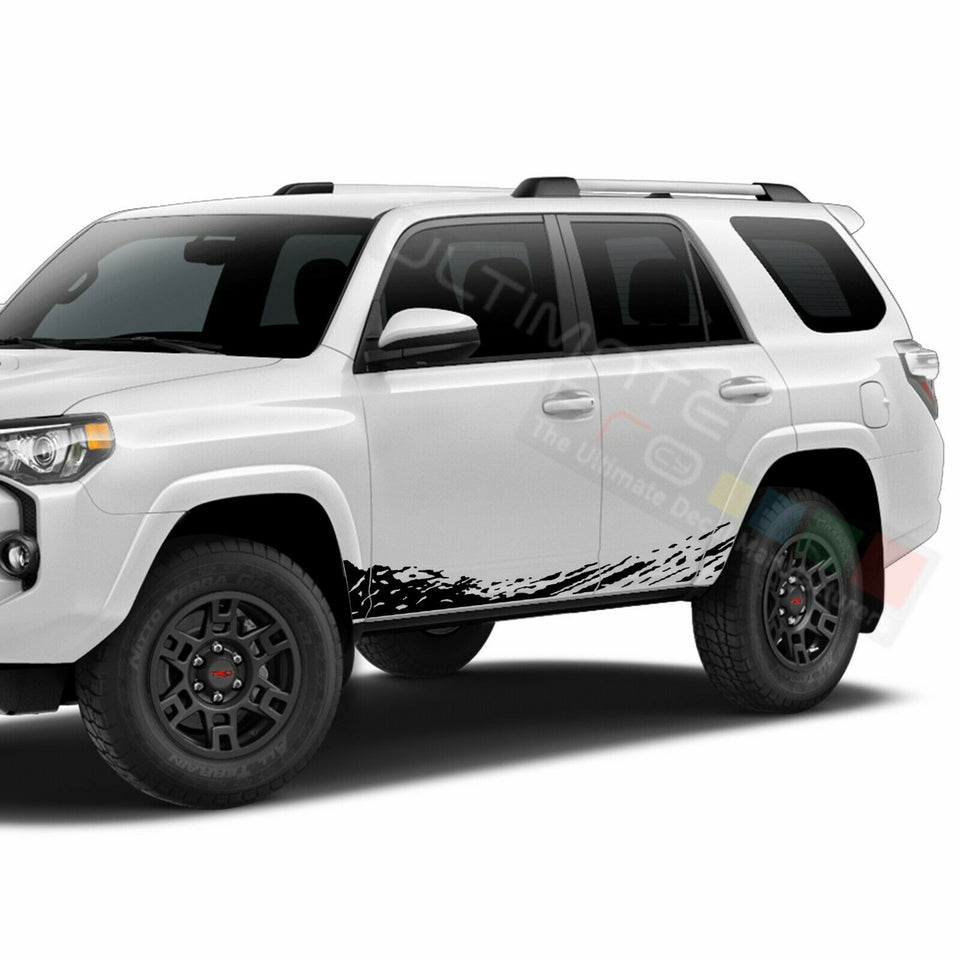 Decal Sticker Side Door Mud Splash for Toyota 4Runner 2016 2017 2018 2019 2020