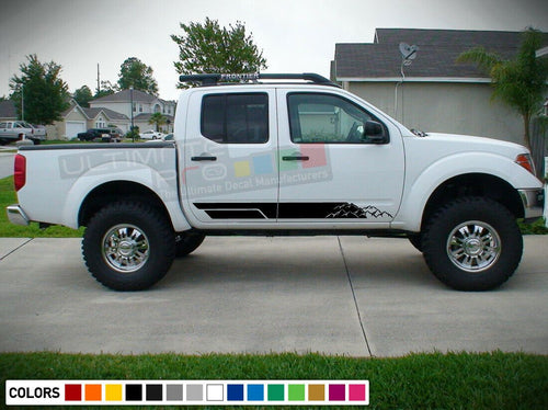 Decal Sticker Side Door Stripes for Nissan Frontier Grill Window Visor Pro-4X