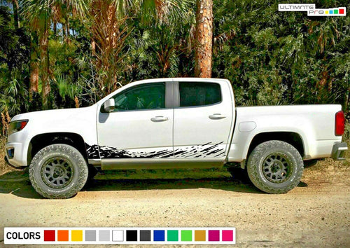 Decal Sticker Side Mud Splash for Chevrolet Colorado 2014 2015 2016 2017 2018 v8