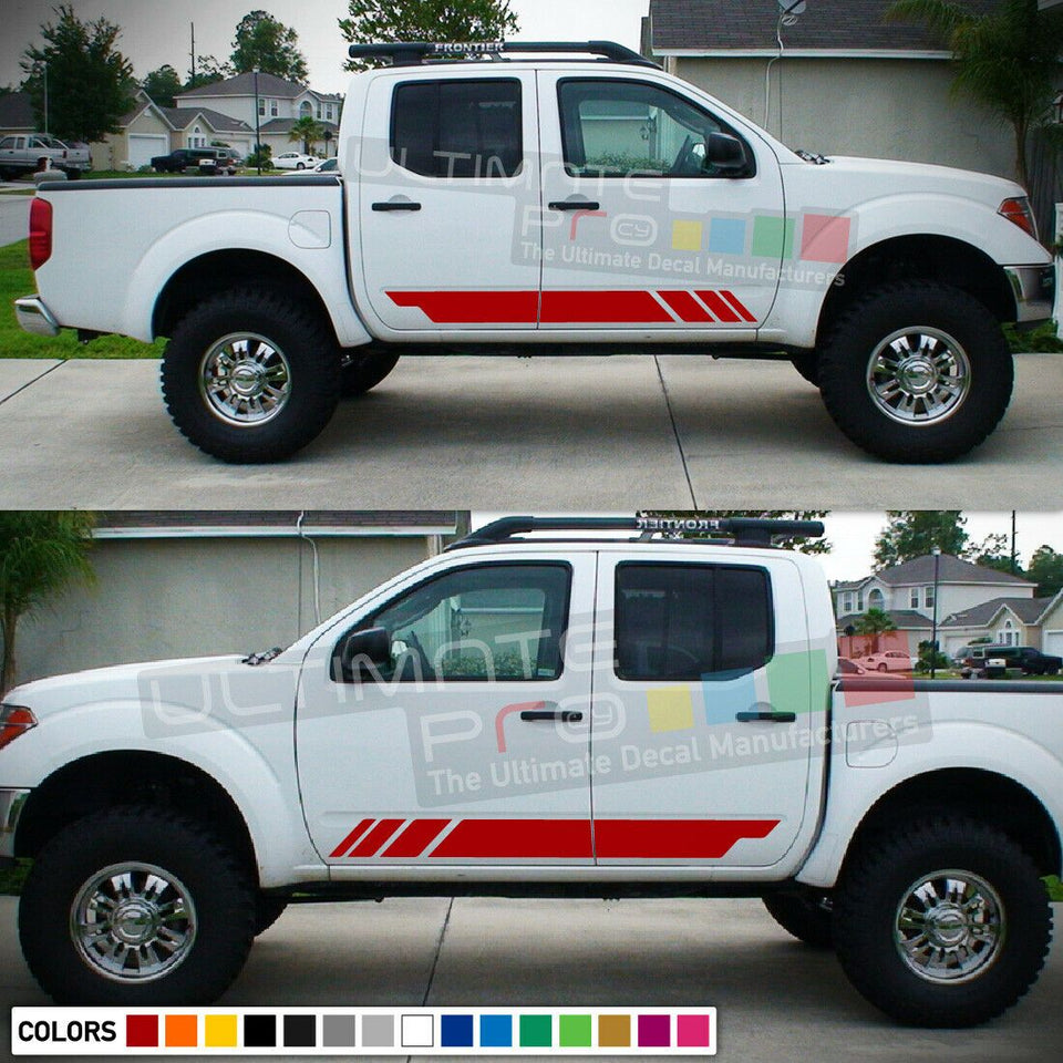 Decal Sticker Side Stripe Body Kit For Nissan Frontier 2004 - 2017 Tail Gate