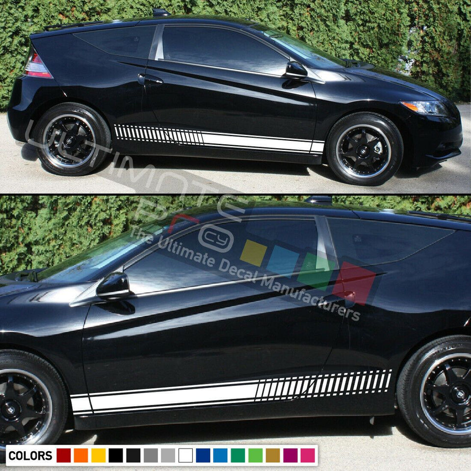 Decal Sticker Sport Stripe Kit for HONDA CR-Z Type R 2010 Spoiler Skirt Lip Wing