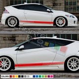 Decal Sticker Sport Stripe Kit for HONDA CR-Z Type R 2010 Spoiler Skirt Lip Wing