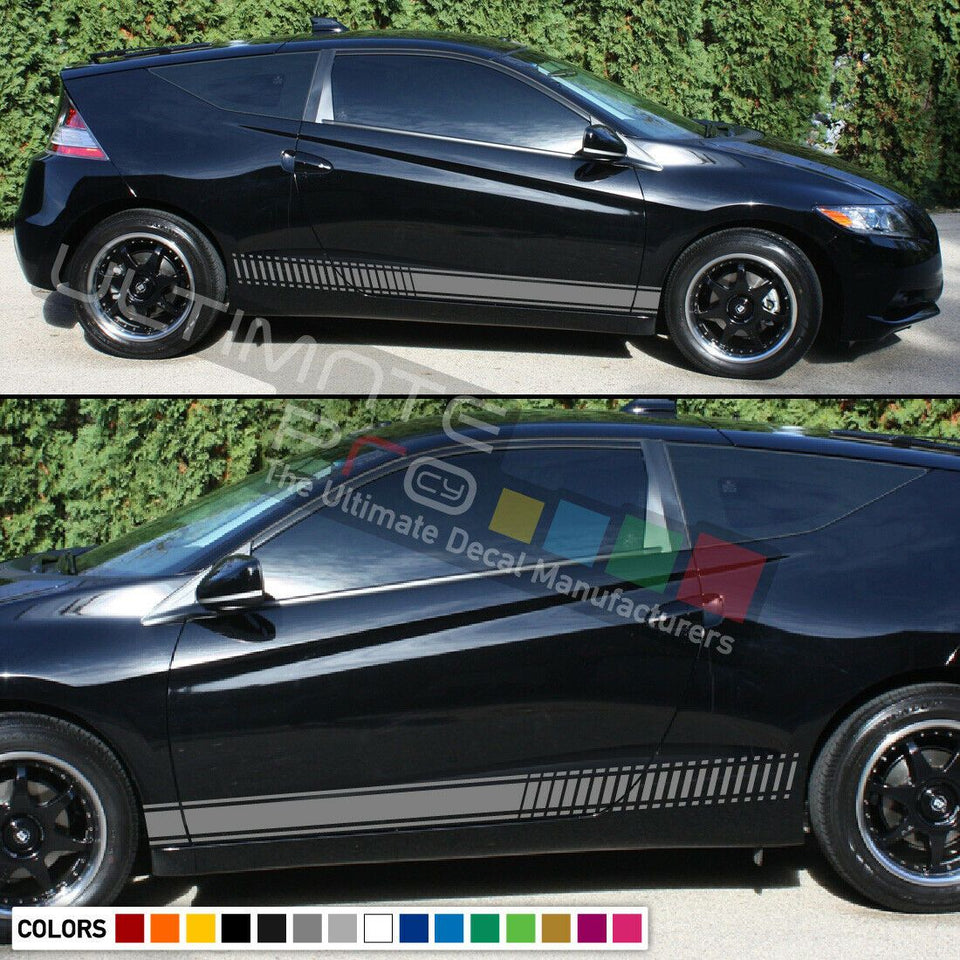 Decal Sticker Sport Stripe Kit for HONDA CR-Z Type R 2010 Spoiler Skirt Lip Wing
