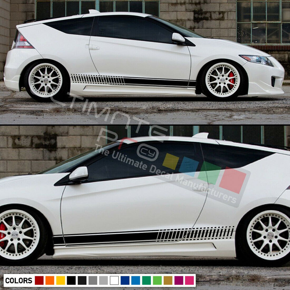 Decal Sticker Sport Stripe Kit for HONDA CR-Z Type R 2010 Spoiler Skirt Lip Wing